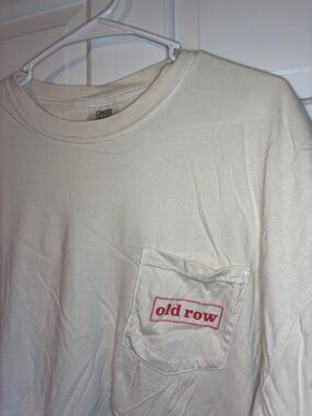 Old Row Cream Long-Sleeve Pocket Tee for Men